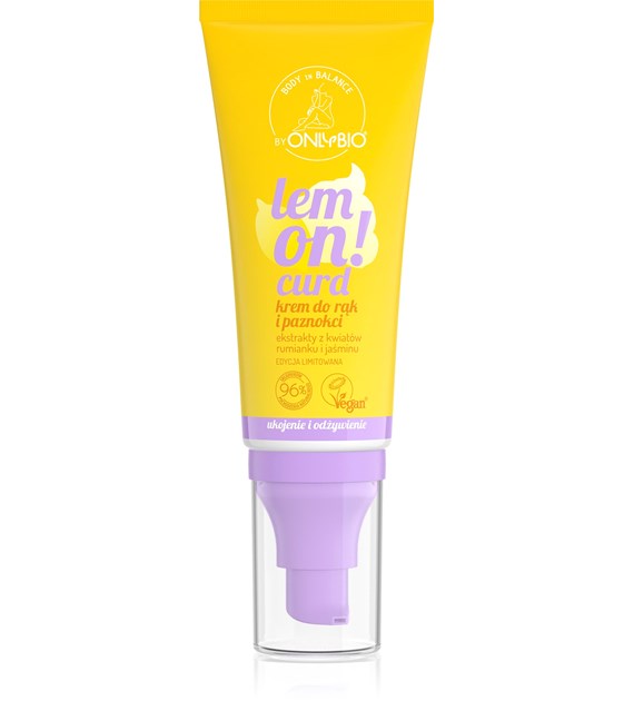 Onlybio Body in Balance Limited Edition Lemon curd Krem do rąk i paznokci 50 ml   -  SUPER CENA - KOŃCÓWKA SERII U PRODUCENTA