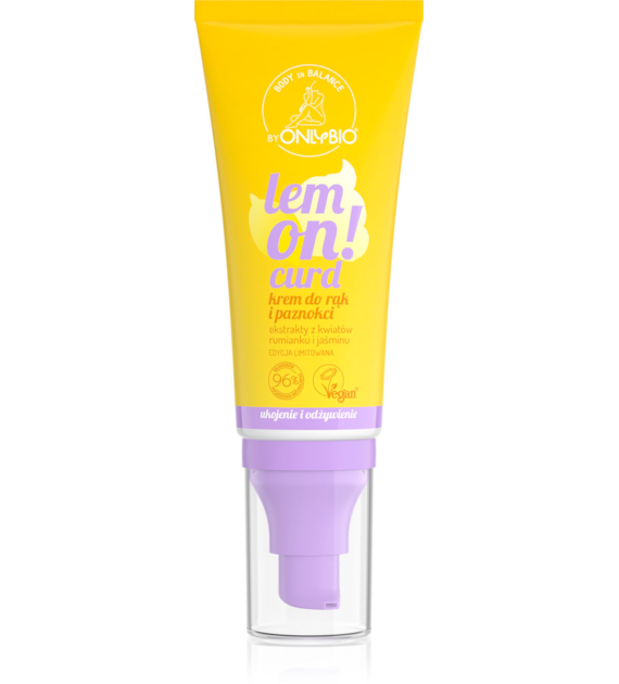 Onlybio Body in Balance Limited Edition Lemon curd Krem do rąk i paznokci 50 ml   -  SUPER CENA - KOŃCÓWKA SERII U PRODUCENTA