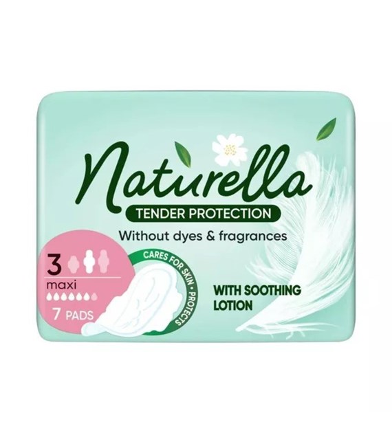 NATURELLA TENDER PROTECION PODPASKI ZE SKRZYDEŁKAMI SANITARY PADS WITH WINGS MAXI (7)