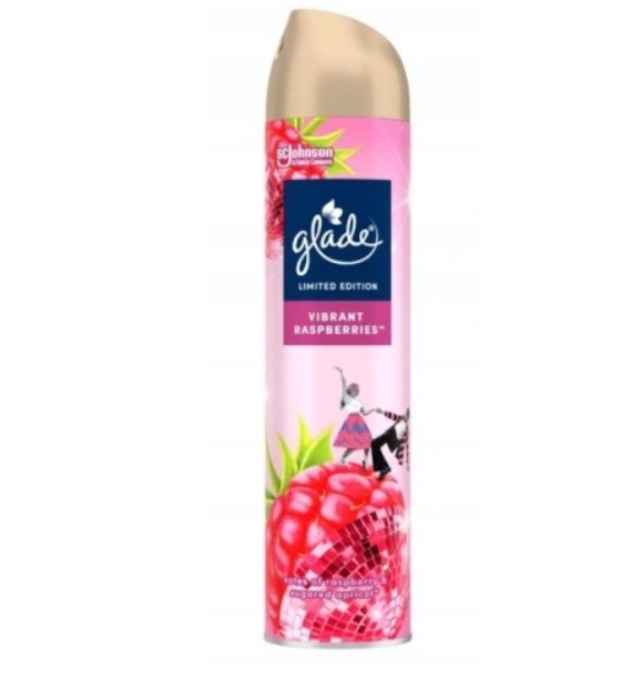 GLADE odświeżacz 300ml spray VIBRANT RASPBERRIES - import