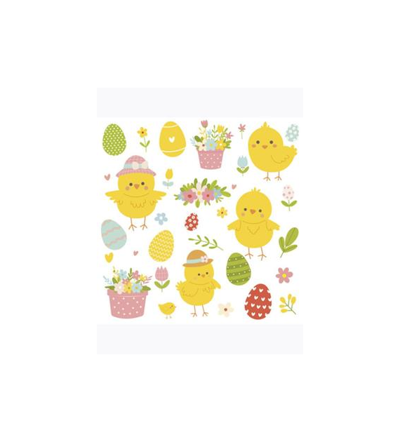 SERWETKI DAISY LUNCH WIELKANOC 013401