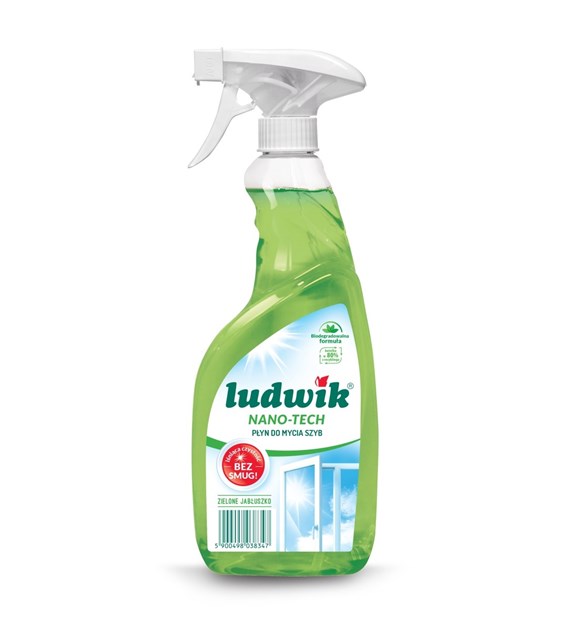 LUDWIK płyn do szyb Zielone Jabłko Nano-Tech 600 ml