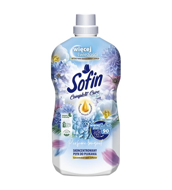 SOFIN COMPLETE CARE & FRESHNESS Skoncentrowany płyn do płukania PERFUME BOUQUET 1,8 L