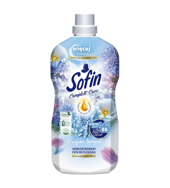 SOFIN COMPLETE CARE & FRESHNESS Skoncentrowany płyn do płukania PERFUME BOUQUET 1,8 L