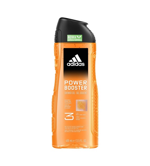 ADIDAS MEN ŻEL POD PRYSZNIC 400ML 3 IN 1POWER BOOSTER ENDURING SPARKLING FRAGRANCE