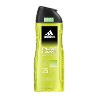 ADIDAS MEN ŻEL POD PRYSZNIC 400ML 3 IN 1 PURE GAME DEEP&AROMATIC WITH SMOOKY WOODS