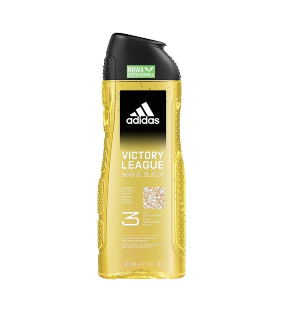 ADIDAS MEN ŻEL POD PRYSZNIC 400ML 3 IN 1 VICTORY LEAGUE VIBRANT&SPICY WITH GUARANA