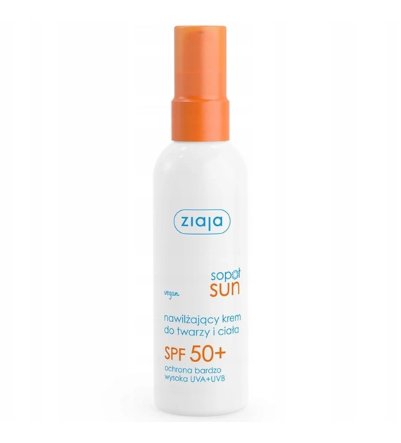 SOPOT SUN NAWILŻAJĄCY KREM DO TWARZY I CIAŁA SPF 50+ 90 ml