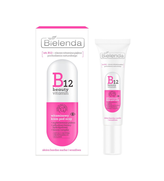 B12 BEAUTY VITAMIN Witaminowy krem pod oczy, 15 ml
