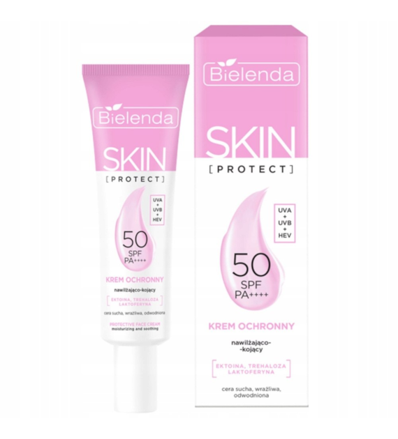SKIN PROTECT Krem ochronny SPF 50 nawilżająco-kojący, 40 ml