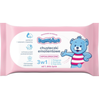 BAMBINO - CHUSTECZKI NAWILŻANE DLA DZIECI (57) EMOLIENTOWE 3W1 OD PIERWSZEGO DNIA ŻYCIA
