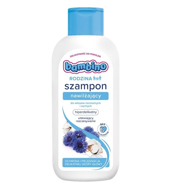 BAMBINO - RODZINA SZAMPON DO WŁOSÓW 400ML NAWILŻAJĄCY NORMALNE I SUCHE
