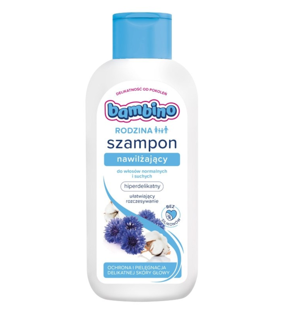 BAMBINO - RODZINA SZAMPON DO WŁOSÓW 400ML NAWILŻAJĄCY NORMALNE I SUCHE