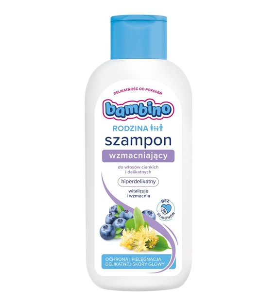 BAMBINO - RODZINA SZAMPON DO WŁOSÓW 400ML WZMACNIAJĄCY CIENKIE I DELIKATNE