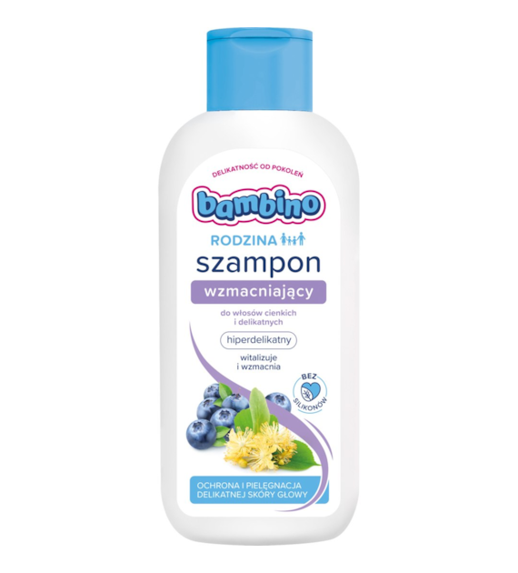 BAMBINO - RODZINA SZAMPON DO WŁOSÓW 400ML WZMACNIAJĄCY CIENKIE I DELIKATNE