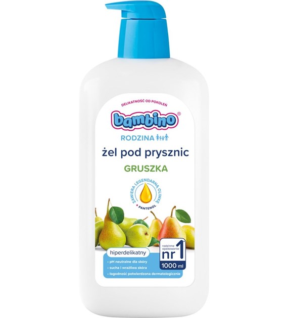 BAMBINO - RODZINA ŻEL POD PRYSZNIC 1L GRUSZKA