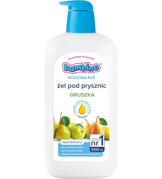 BAMBINO - RODZINA ŻEL POD PRYSZNIC 1L GRUSZKA