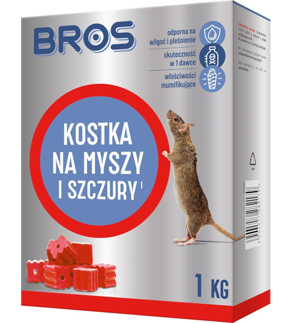 BROS KOSTKI NA MYSZY I SZCZURY 1KG