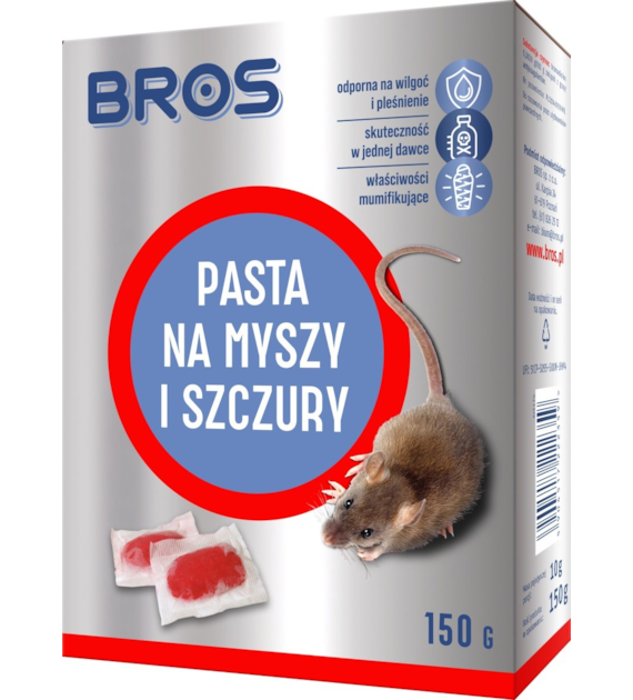 BROS PASTA NA MYSZY I SZCZURY 150G