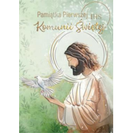 KARNET KOMUNIA KIELICH W KWIATACH