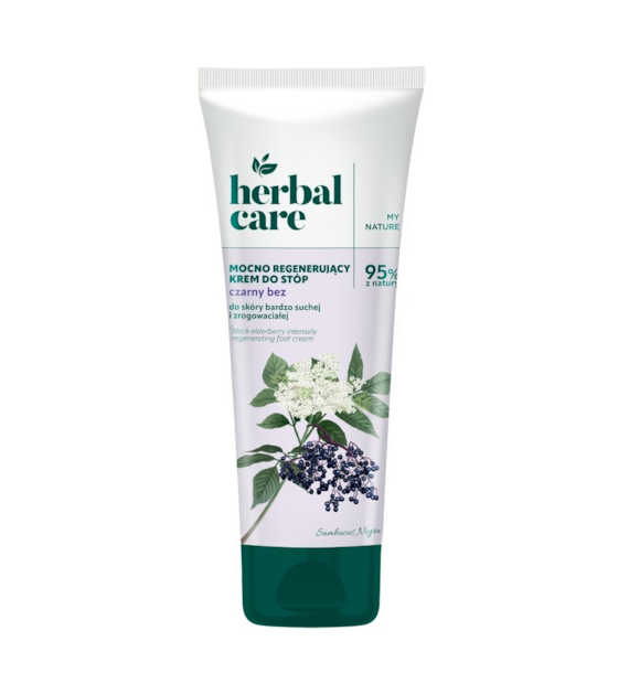 Herbal Care Mocno regenerujący krem do stóp CZARNY BEZ, 100 ml - NOWOŚĆ
