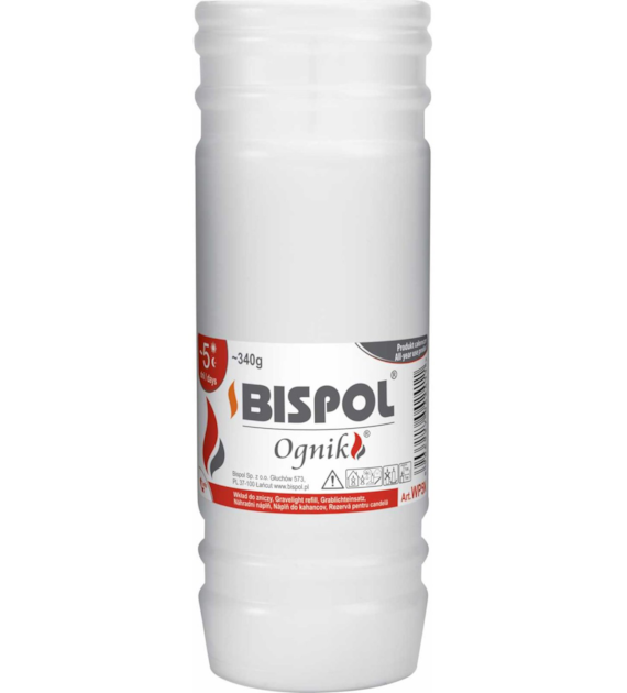 BISPOL OGNIK Wkład do zniczy parafinowy WP5, 1 szt
