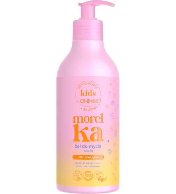 Onlybio Body in Balance Kids by ONLYBIO Morelka, bajkowy żel do mycia ciała 400 ml