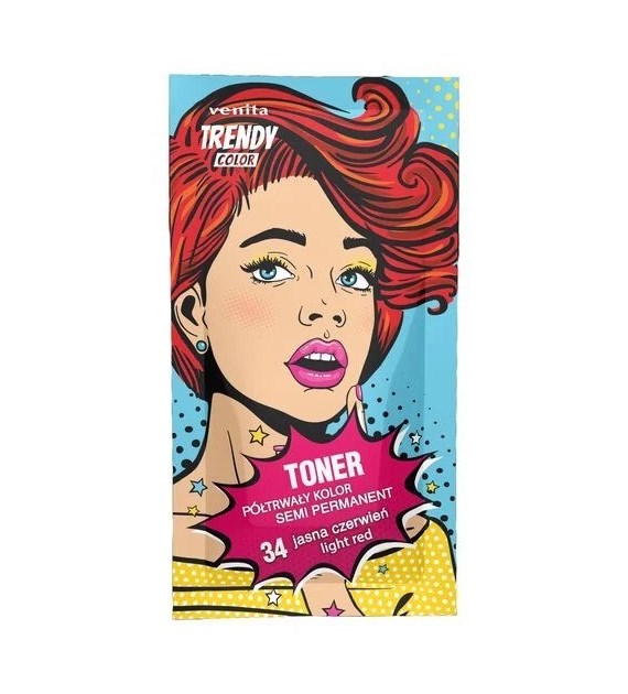 VENITA TRENDY TONER saszetka 35 g 34 jasna czerwień