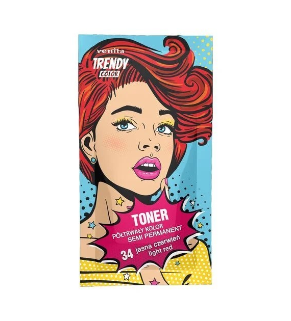 VENITA TRENDY TONER saszetka 35 g 34 jasna czerwień