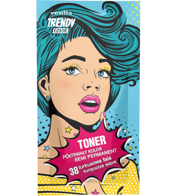 VENITA TRENDY TONER saszetka 35 g 38 turkusowa fala