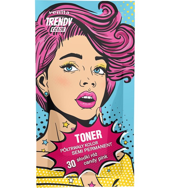 VENITA TRENDY TONER saszetka 35 g 30 słodki róż
