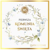 Zaproszenie Komunia 5szt. ZP-052