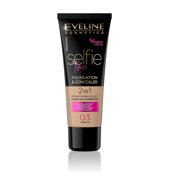 PODKŁAD&KOREKTOR SELFIE TIME 2W1 KRYJĄCO-NAWILŻAJĄCY 03 VANILLA