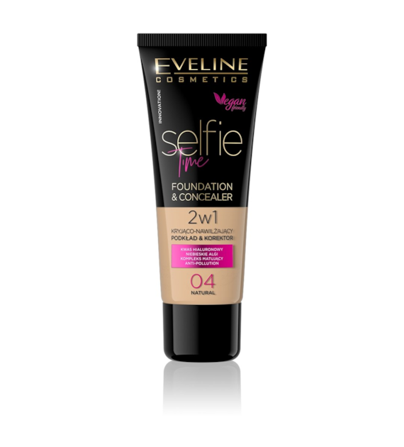 PODKŁAD&KOREKTOR SELFIE TIME 2W1 KRYJĄCO-NAWILŻAJĄCY 04 NATURAL
