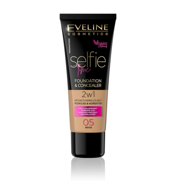 PODKŁAD&KOREKTOR SELFIE TIME 2W1 KRYJĄCO-NAWILŻAJĄCY 05 BEIGE