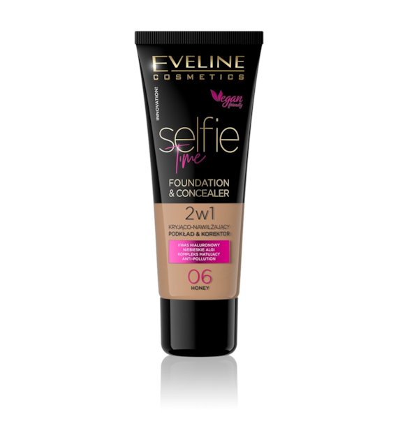PODKŁAD&KOREKTOR SELFIE TIME 2W1 KRYJĄCO-NAWILŻAJĄCY 06 HONEY