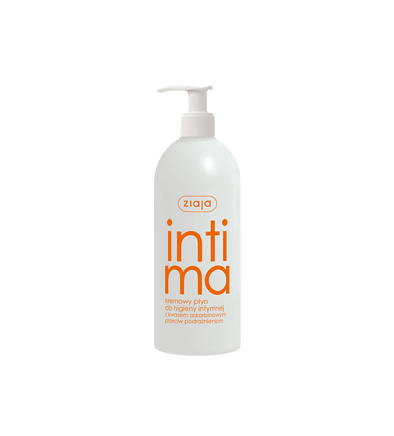 INTIMA KREMOWY PŁYN Z KWASEM ASKORBINOWYM 500 ml