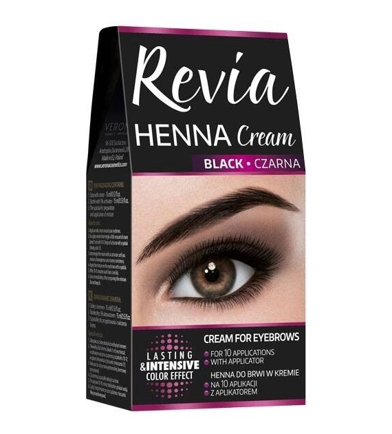 VERONA Revia Henna do brwi w kremie Czarna 15ml