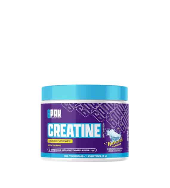 6PAK CREATINE MONOHYDRATE 300g JAR NATURAL
