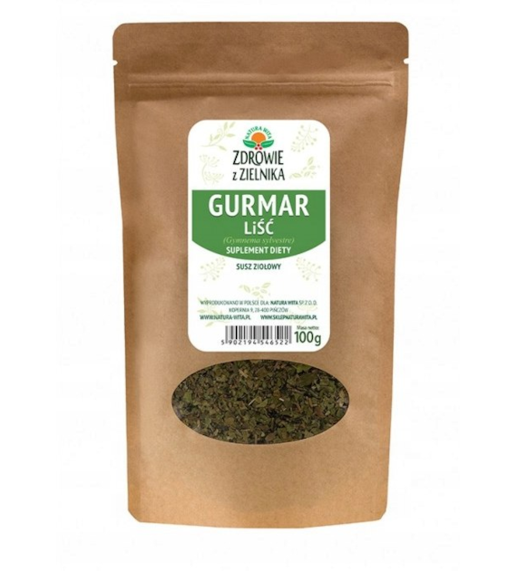 NATUR-VIT Gurmar liść  SUPLEMENT DIETY 100g