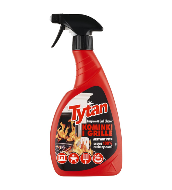TYTAN SPRAY DO CZYSZCZENIA 500ML SZYBY KOMINKOWE I GRILL
