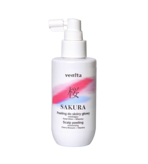 VENITA Sakura Peeling do skóry głowy nawilżający Kwiat Wiśni i Witaminy 150 ml