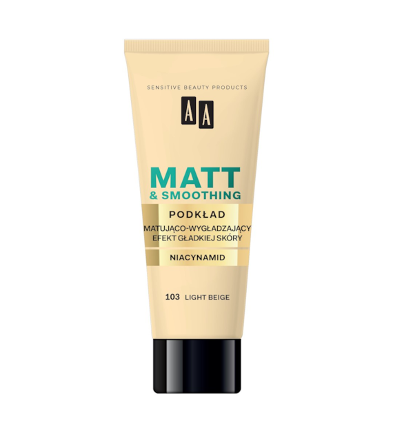 AA Make Up Matt Podkład matująco-wygładzający 103 Light Beige 30ml
