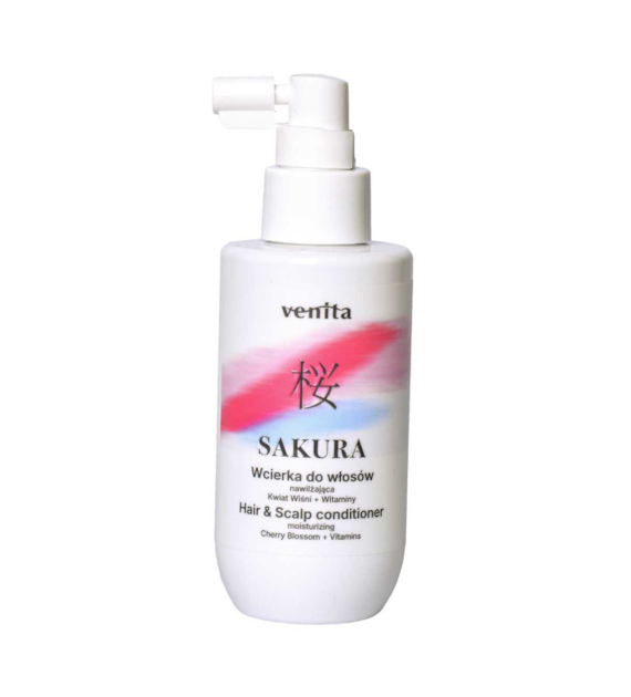 VENITA Sakura Wcierka do włosów nawilżająca Kwiat Wiśni i Witaminy 150 ml