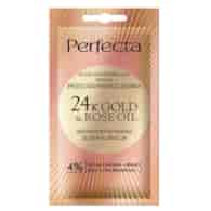 Perfecta 24K Gold&Rose Oil maska do twarzy silnie regenerująca przeciwzmarszczkowa 8ml