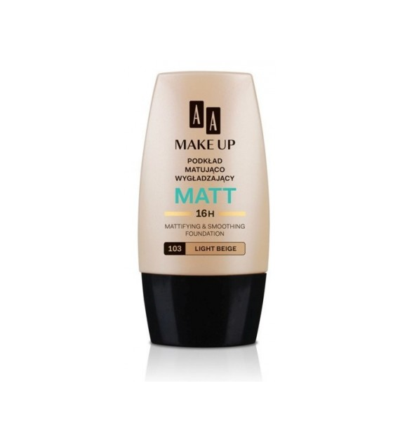AA Make Up Matt Podkład matująco-wygładzający 103 Light Beige 30ml