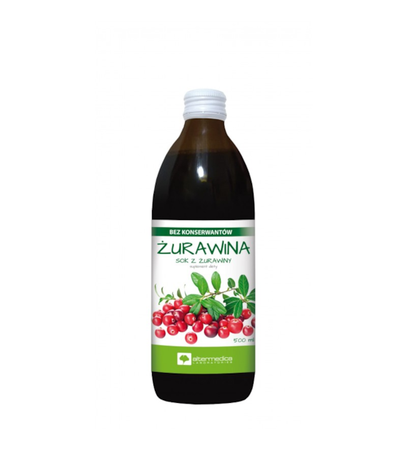 ALTER MEDICA ŻURAWINA SOK Z ŻURAWINY 500 ml