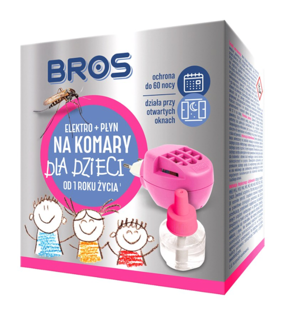 Bros Elektro + Płyn na Komary dla Dzieci od 1 Roku Życia 40ML