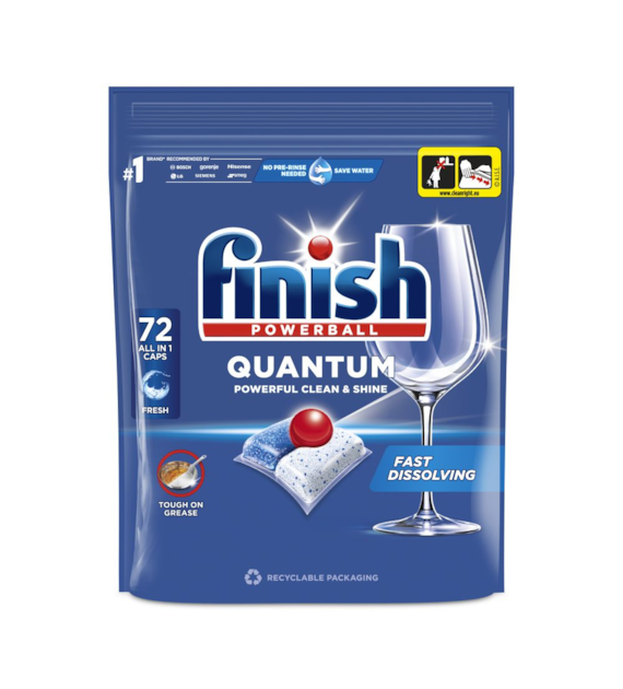 Finish powerball Quantum KAPSUŁKI Do Zmywarki 72 szt.