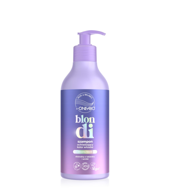 Hair in Balance by ONLYBIO Blondi Szampon ochładzający kolor włosów 400 ml